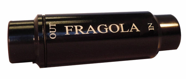 FRAGOLA Fuel Filter w/40 Micron Element #6 In/Out Black Virtual Speed Performance FRAGOLA