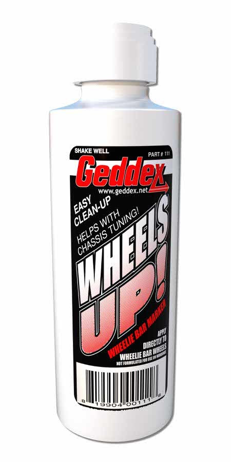 Wheels Up Wheelie Bar Marker White 3oz Bottle Virtual Speed Performance GEDDEX