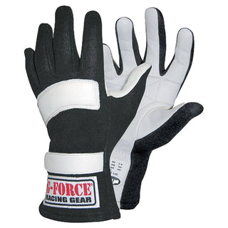 G5 Racing Gloves Large Black Virtual Speed Performance G-FORCE