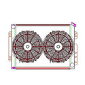 Radiator Combo Unit GM A & F Body w/o Trans Clr Virtual Speed Performance GRIFFIN
