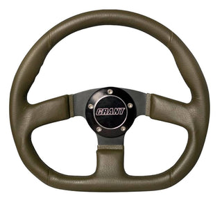 Military Green D-Style Steering Wheel Virtual Speed Performance GRANT