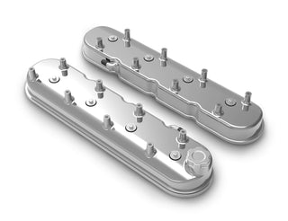 HOLLEY GM LS Tall Valve Cover Set - Gloss Red Virtual Speed Performance HOLLEY
