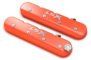 HOLLEY LS Billet Rail Fab. Alm Valve Covers w/Oil Cap Virtual Speed Performance HOLLEY