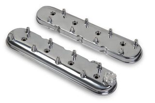 HOLLEY GM LS1 Valve Cover Set - Polished Virtual Speed Performance HOLLEY