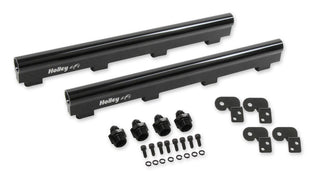 Holley LS7 Fuel Rail Kit Hi-Flow Fuel Rails for Factory LS7 Intake and Injectors Virtual Speed Performance HOLLEY