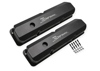 HOLLEY Sniper Fabricated Valve Covers BBC Tall Virtual Speed Performance HOLLEY