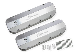 HOLLEY Sniper Fabricated Valve Covers BBC Tall Virtual Speed Performance HOLLEY