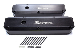 HOLLEY Sniper Fabricated Valve Covers SBM Tall 64-91 Virtual Speed Performance HOLLEY