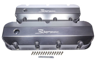 HOLLEY Sniper Fabricated Valve Covers BBC Tall Virtual Speed Performance HOLLEY
