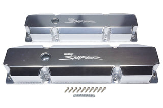 HOLLEY Sniper Fabricated Valve Covers BBC Tall Virtual Speed Performance HOLLEY