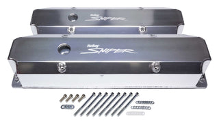 HOLLEY Sniper Fabricated Valve Covers BBC Tall Virtual Speed Performance HOLLEY