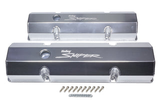 HOLLEY Sniper Fabricated Valve Covers BBC Tall Virtual Speed Performance HOLLEY