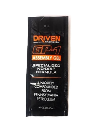 GP-1 Assembly GEL 1oz Packet No Drip Formula Virtual Speed Performance DRIVEN RACING OIL