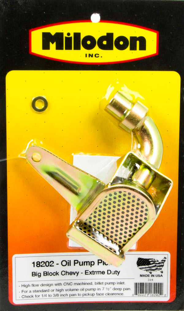 Oil Pump Pick-Up - BBC Extreme Duty Virtual Speed Performance MILODON