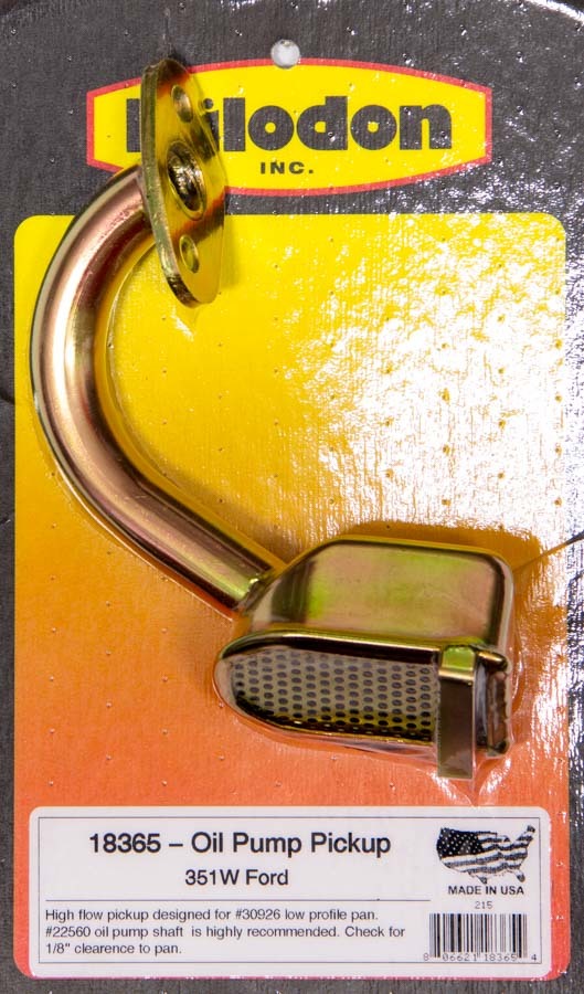 Oil Pump Pick-Up Virtual Speed Performance MILODON