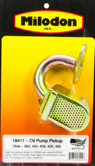 Oil Pump Pick-Up Virtual Speed Performance MILODON