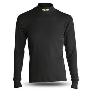 Comfort Tech High Collar Shirt Black Medium Virtual Speed Performance MOMO AUTOMOTIVE ACCESSORIES