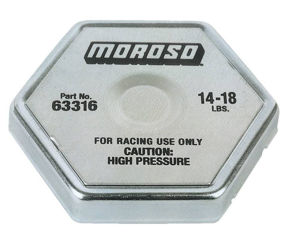 Radiator Cap 14-18lb Virtual Speed Performance MOROSO