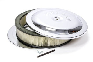 14in Chrome Air Cleaner 3in Filter Virtual Speed Performance MOROSO