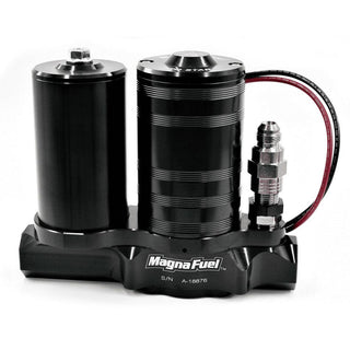 Magnafuel 500 Black ProStar Fuel Pump with Filter 2000HP Rating Gas and Alcohol Compatible Virtual Speed Performance MAGNAFUEL/MAGNAFLOW FUEL SYSTEMS