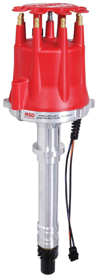 MSD 85551 Chevy Dist. V-8 Billet w/Cap & Rotor Virtual Speed Performance MSD IGNITION