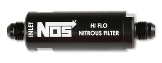 NOS 6AN Hi-Flo Nitrous Filter - Black Virtual Speed Performance NITROUS OXIDE SYSTEMS