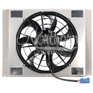 Single 16in Brushless Fan and Shroud Virtual Speed Performance NORTHERN RADIATOR