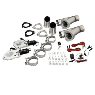 2.5 Electric Cutout Dual System w/Remote Virtual Speed Performance PATRIOT EXHAUST