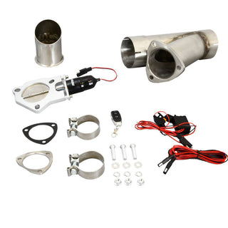 3.0 Electric Cutout Single System w/Remote Virtual Speed Performance PATRIOT EXHAUST