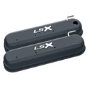 PROFORM GM LS Valve Covers - Blant Edge - Blk Crinkle Virtual Speed Performance PROFORM
