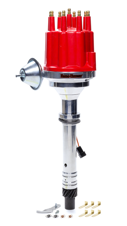 Billet Distributor Chevy V8 - Red Male Cap Virtual Speed Performance PERTRONIX IGNITION
