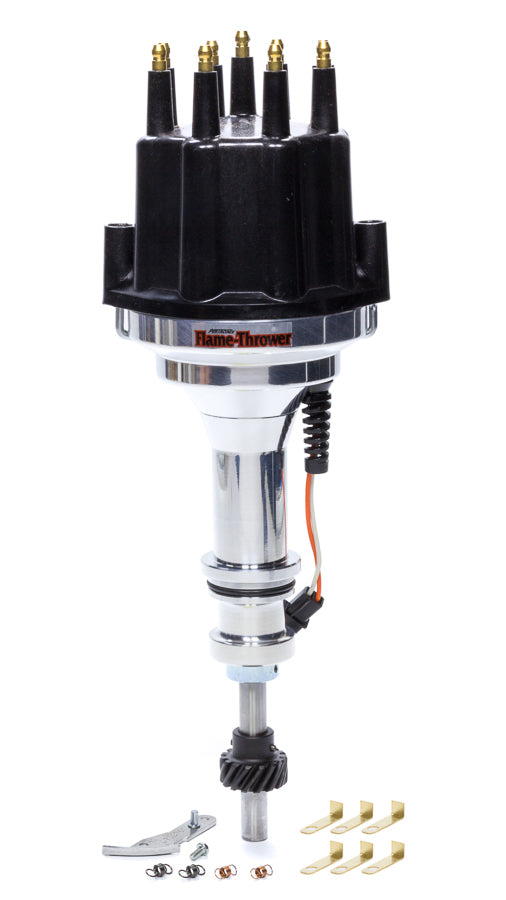 Billet Distributor SBF 351W - Black Male Cap Virtual Speed Performance PERTRONIX IGNITION