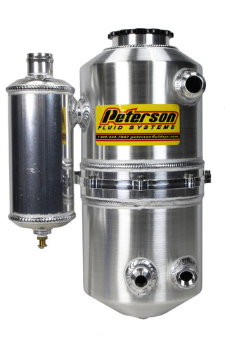 1.5 Gal 2 Piece Drag Tank w/Catch Can Virtual Speed Performance PETERSON FLUID