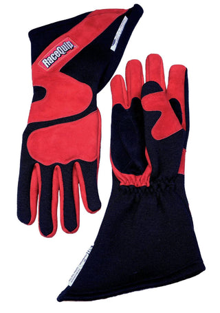 Gloves Outseam Black/Red Large SFI-5 Virtual Speed Performance RACEQUIP