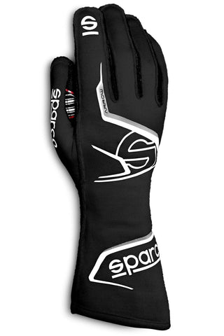 Glove Arrow Medium Black / White Virtual Speed Performance SPARCO