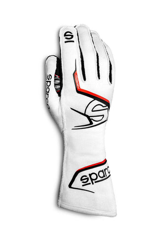 Glove Arrow Large White / Black Virtual Speed Performance SPARCO