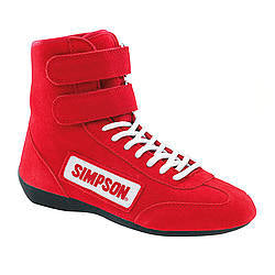 High Top Shoes 10.5 Red Virtual Speed Performance SIMPSON SAFETY