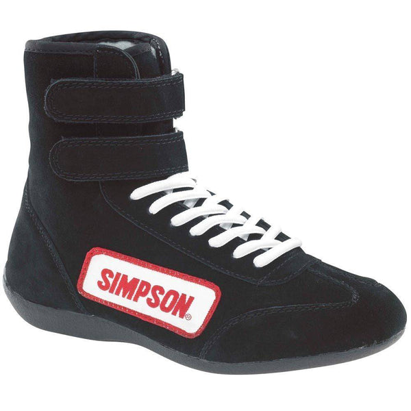High Top Shoes 8 Black Virtual Speed Performance SIMPSON SAFETY