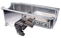 STEFS SBC Alum. Oil Pan Kit - w/Std. Volume Oil Pump Virtual Speed Performance STEFS PERFORMANCE PRODUCTS