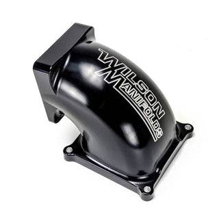 Wilson Manifolds Billet Elbow 90-105mm - 4500 Flange - Black Virtual Speed Performance WILSON MANIFOLDS